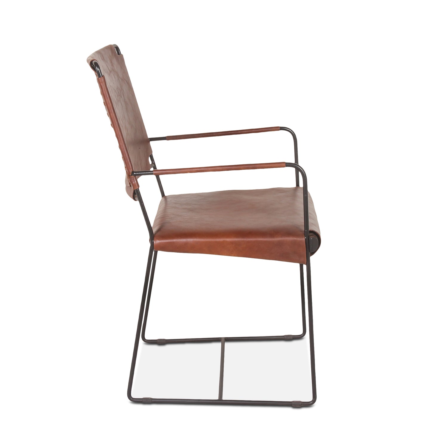 New York Arm Dining Chair - Tobacco Leather