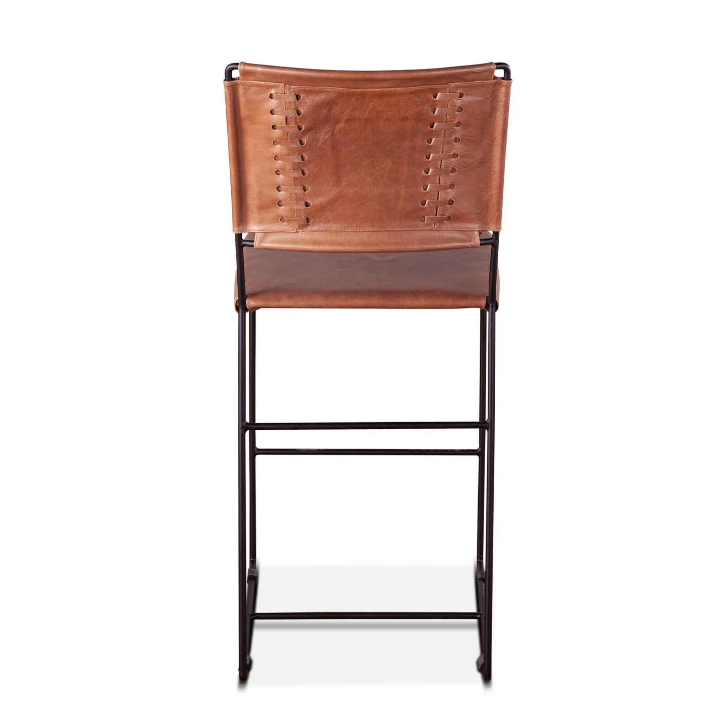 New York Leather Counter Chair - Cognac Leather