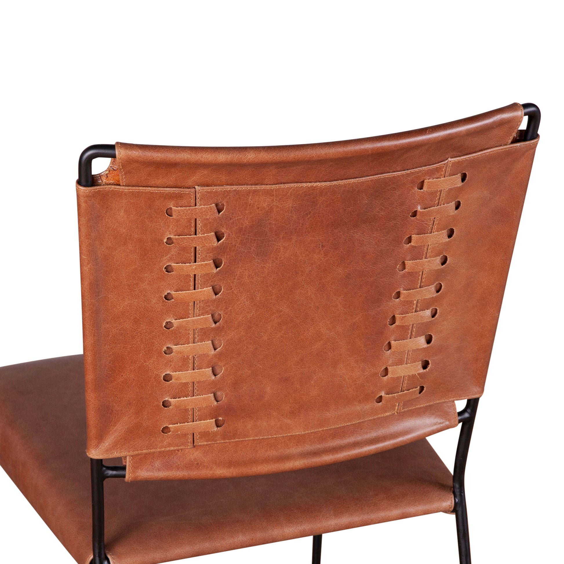 New York Leather Counter Chair - Cognac Leather