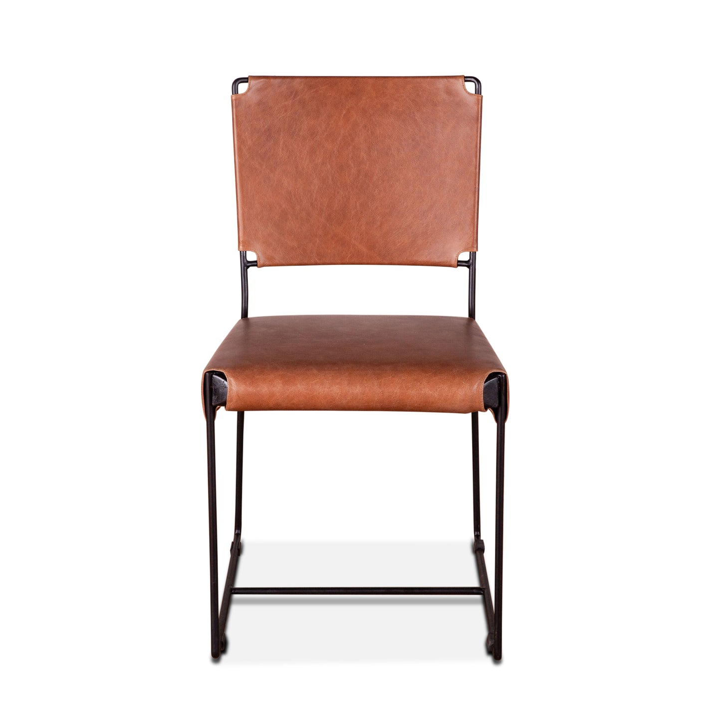 New York Leather Dining Chair - Cognac Leather