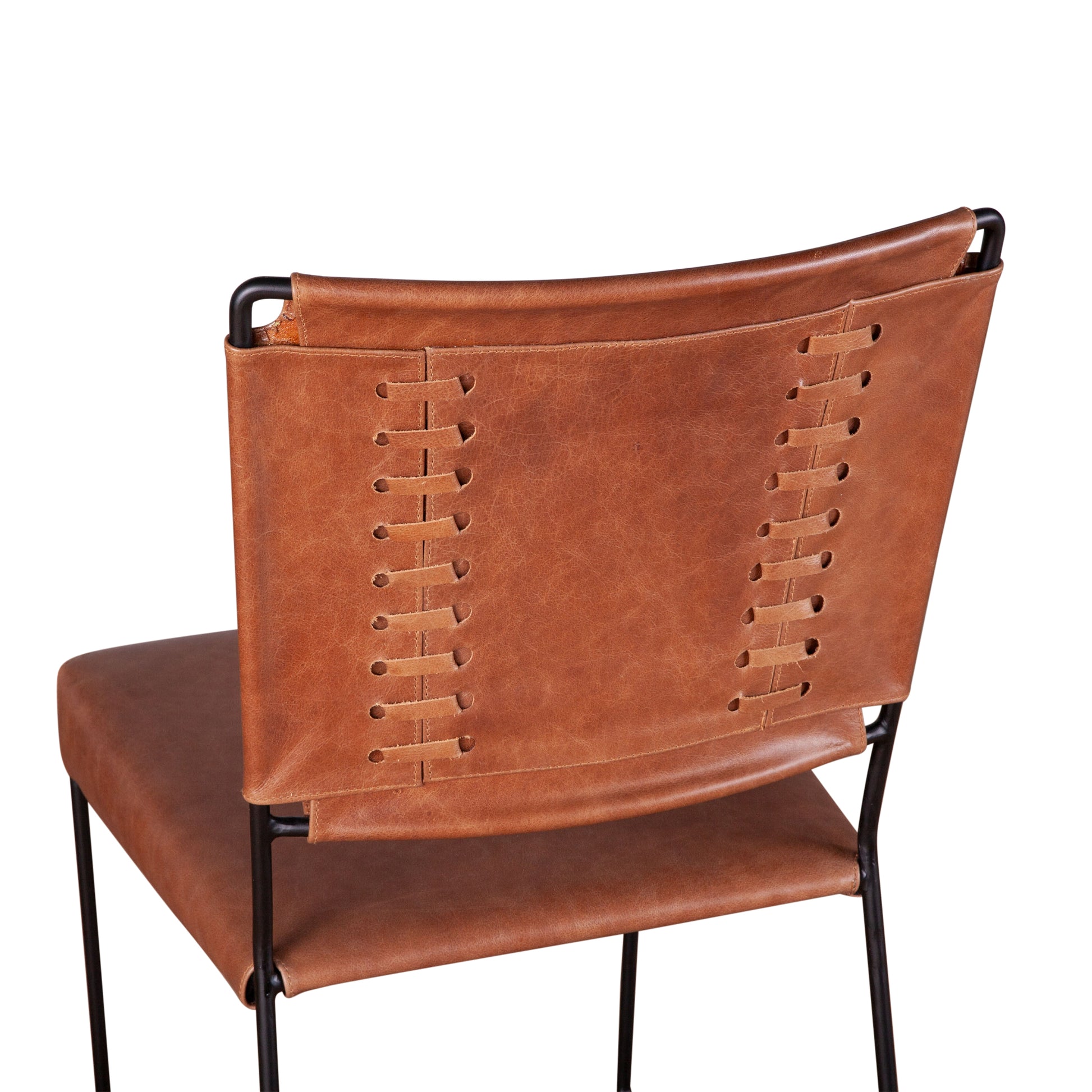 New York Leather Dining Chair - Cognac Leather