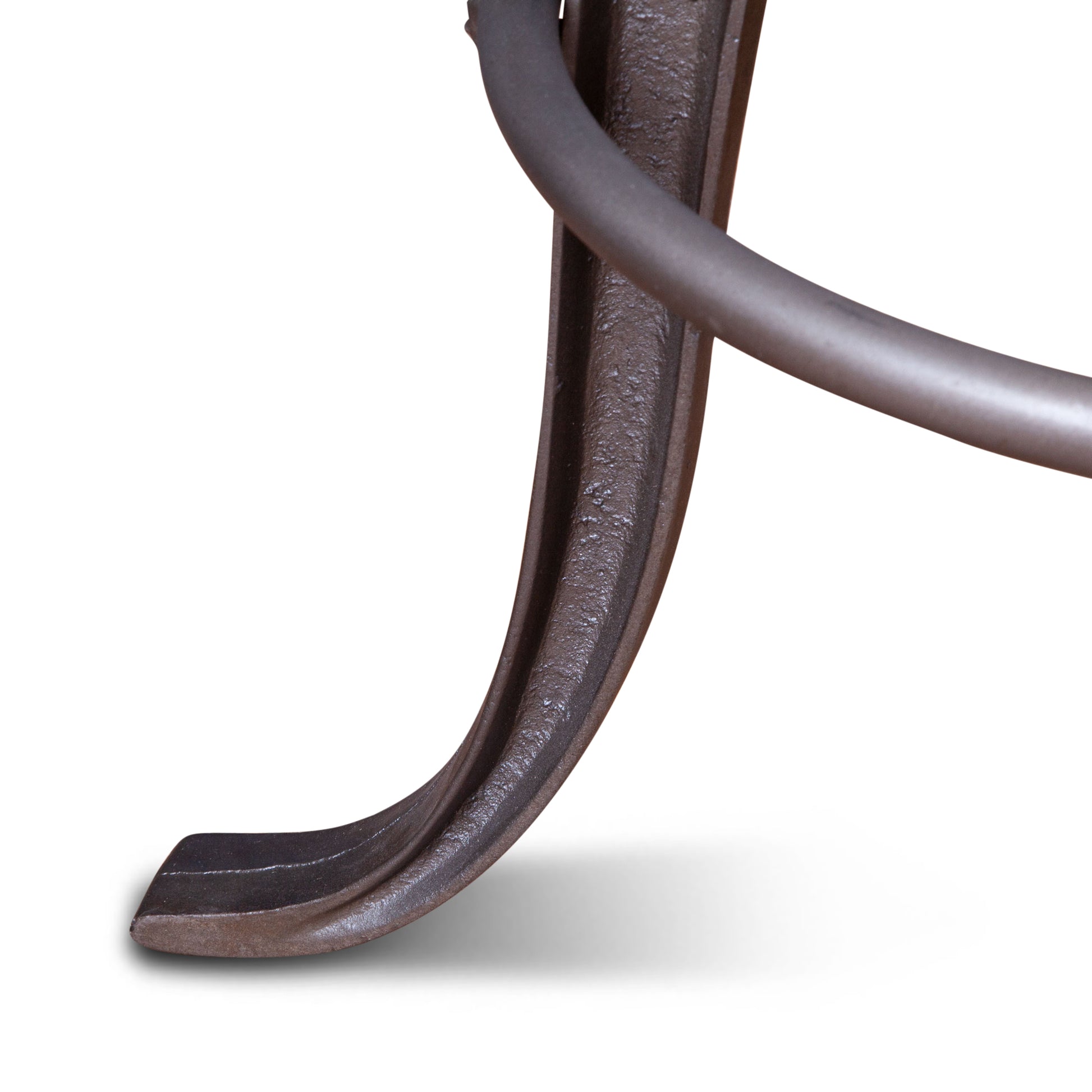 Wellington 13" Top-Grain Black Leather Adjustable Stool