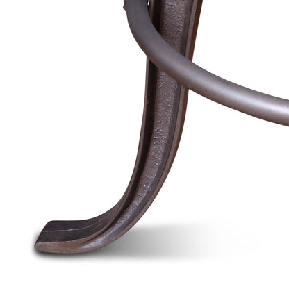 Wellington 13" Top-Grain Black Leather Adjustable Stool