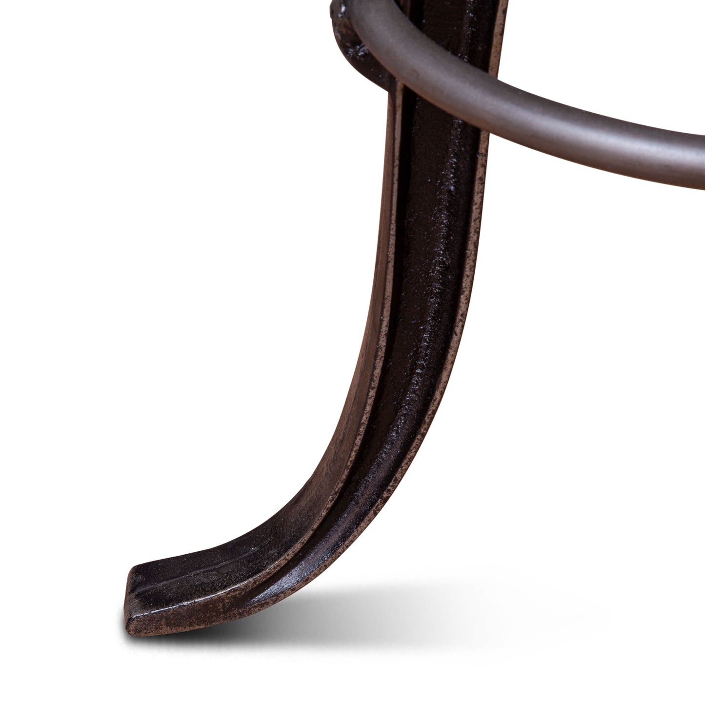 Wellington 13" Top-Grain Brown Leather Adjustable Stool