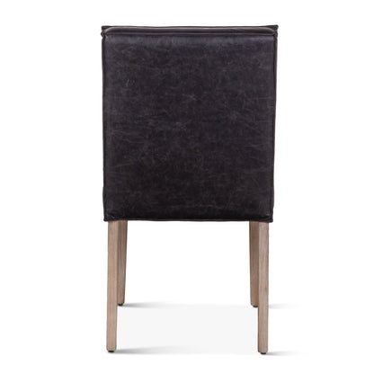 Madison 18" Black Eco-Friendly Leather Dining Chair
