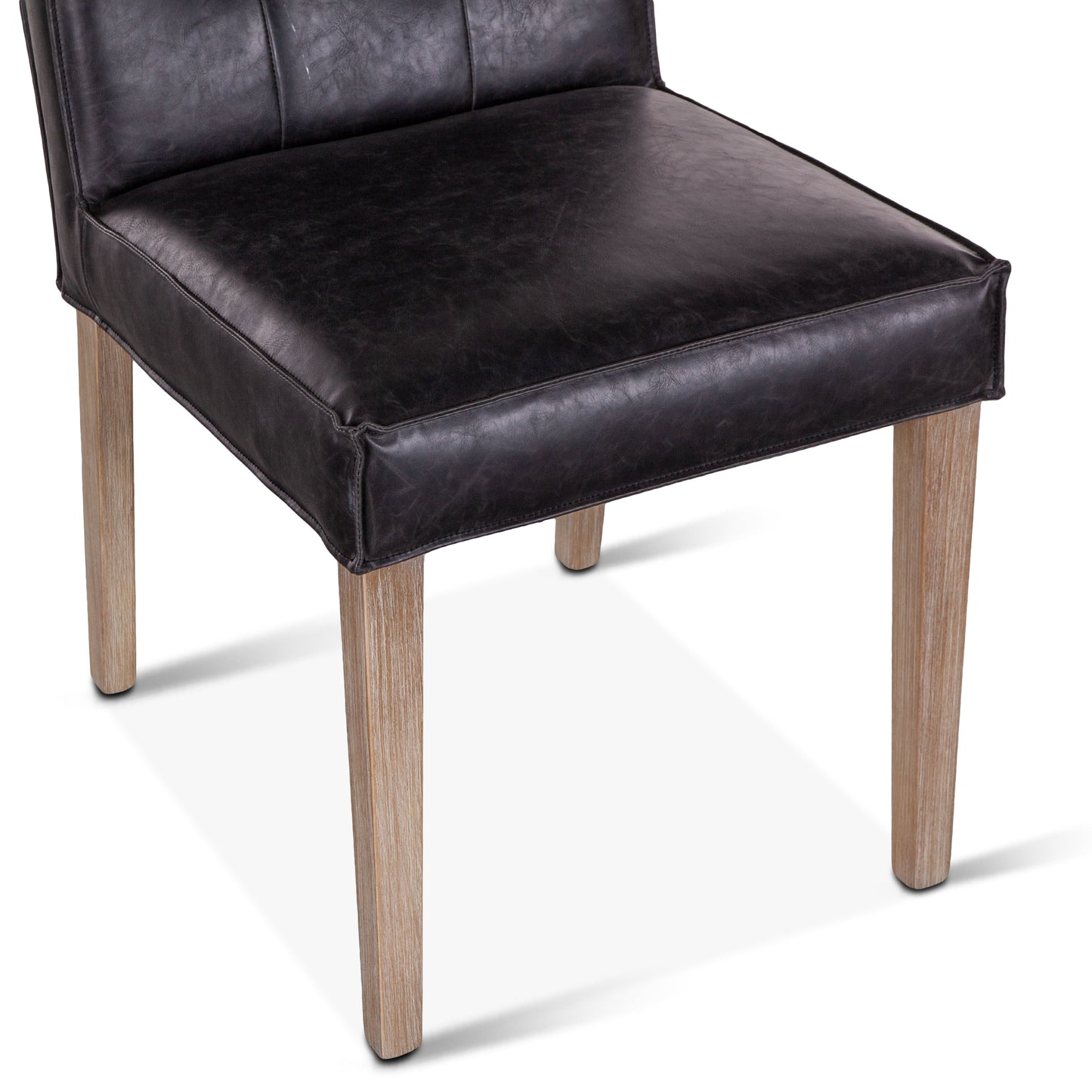 Madison 18" Black Eco-Friendly Leather Dining Chair