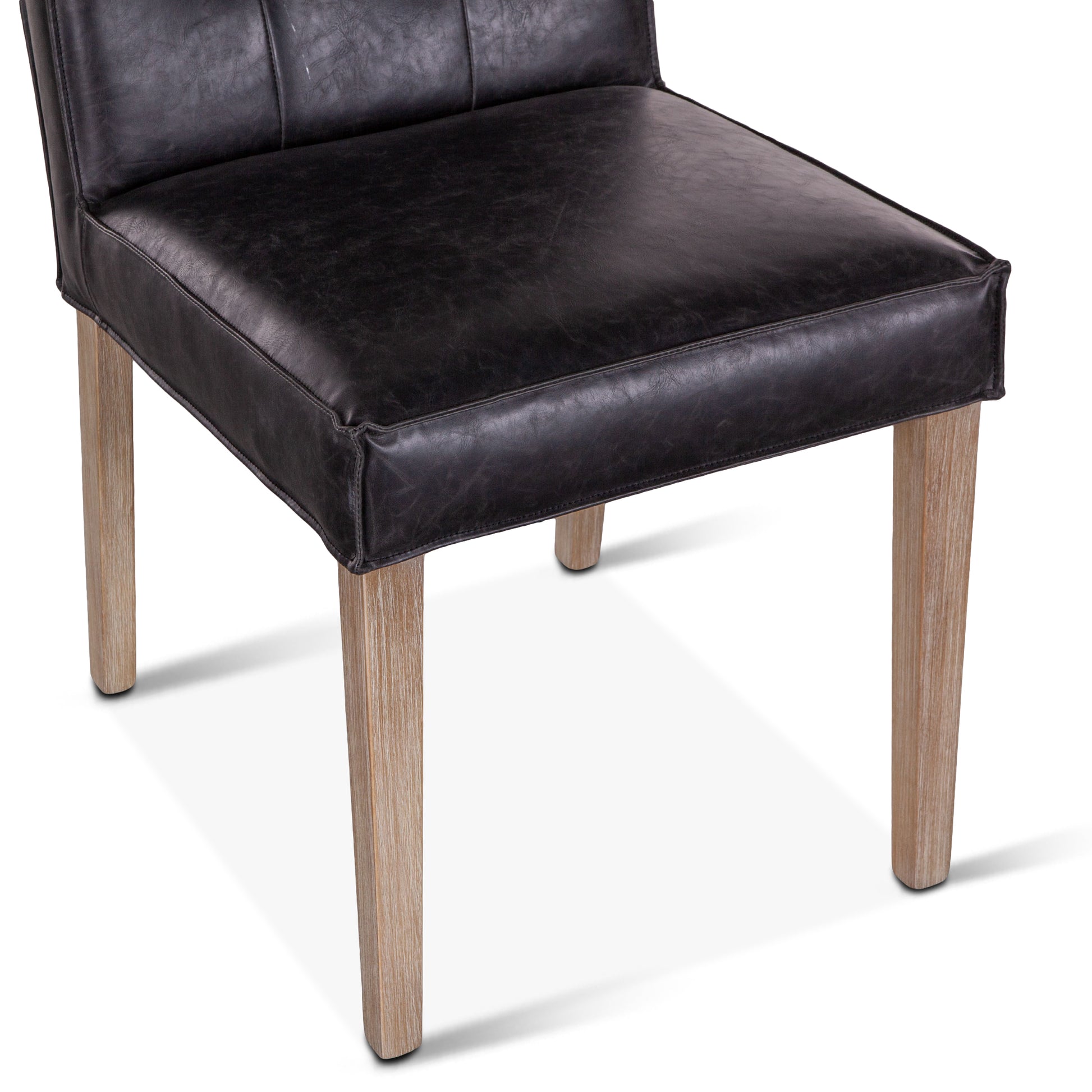 Madison 18" Black Eco-Friendly Leather Dining Chair