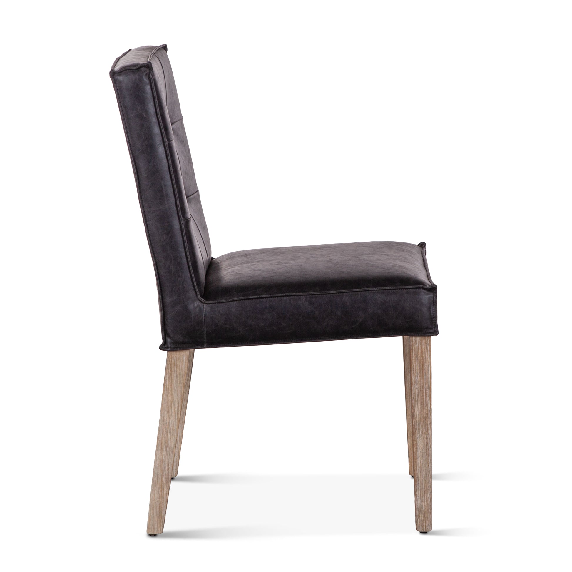 Madison 18" Black Eco-Friendly Leather Dining Chair