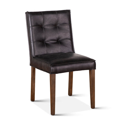 Madison 18" Black Eco-Friendly Leather Dining Chair