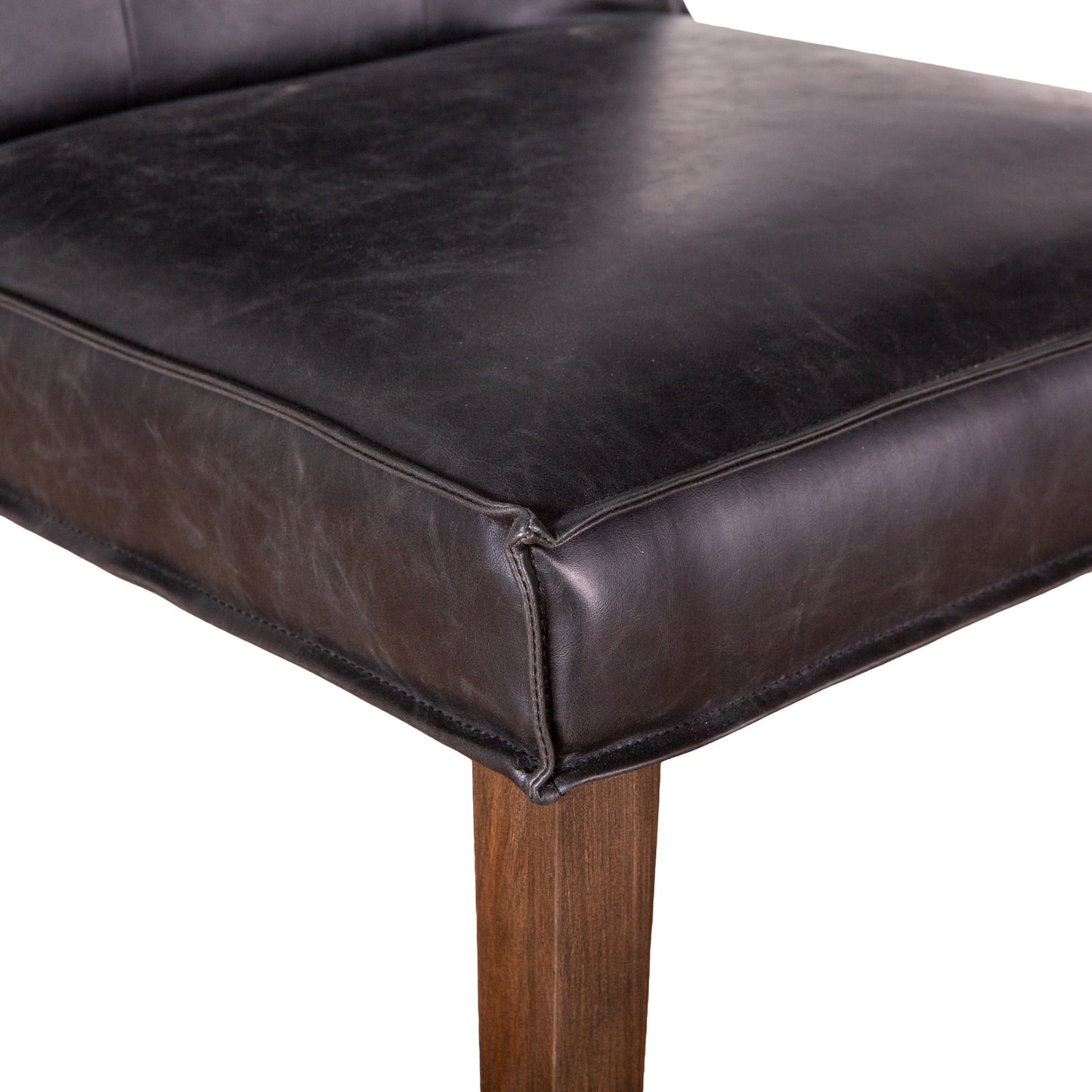 Madison 18" Black Eco-Friendly Leather Dining Chair