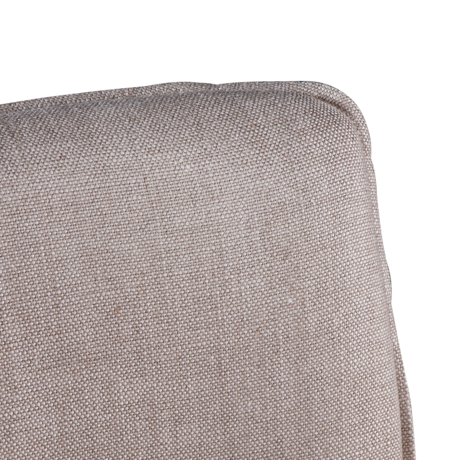 Buddy 20" Counter Chair with White Linen and Dark Legs