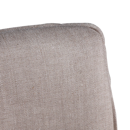 Buddy 20" Counter Chair with White Linen and Dark Legs