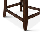 Buddy 20" Counter Chair with White Linen and Dark Legs