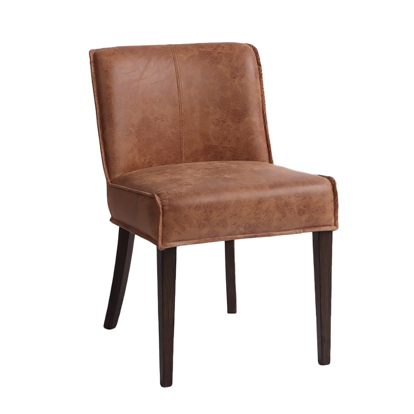 Buddy 20" Tan Leather Dining Chair Natural Legs