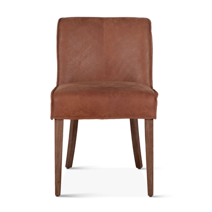 Buddy 20" Tan Leather Dining Chair Natural Legs