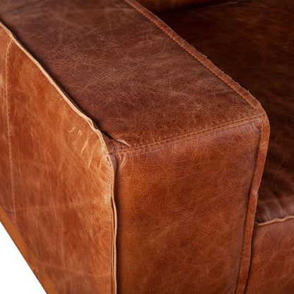 Portofino 42" Cognac Leather Arm Chair