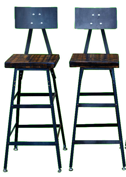 Vintage Industrial Chair / Stool (Set of 2)