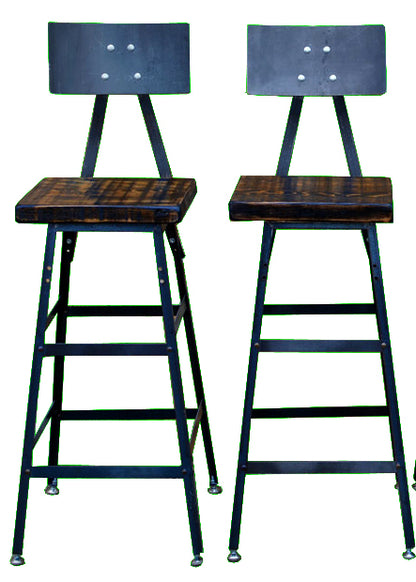 Vintage Industrial Chair / Stool (Set of 2)