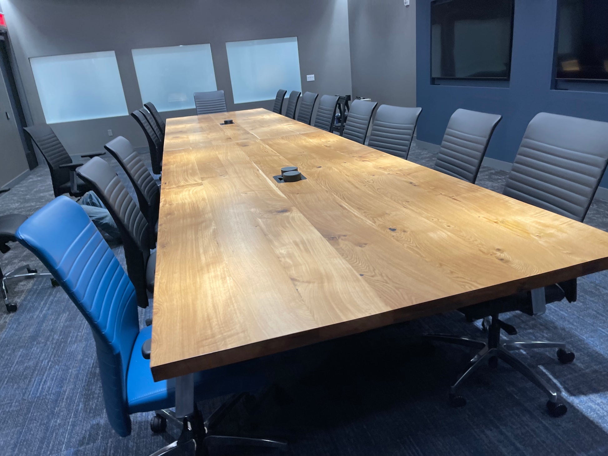 Reclaimed White Oak Custom Conference Table
