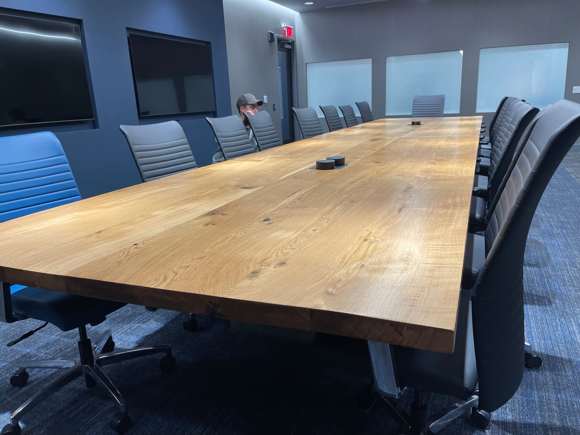 Reclaimed White Oak Custom Conference Table