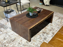 Black Walnut Waterfall Coffee Table 