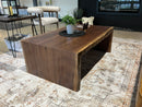 Black Walnut Waterfall Coffee Table 