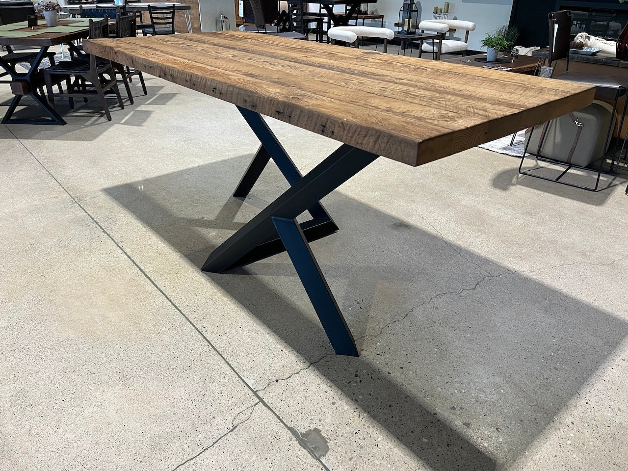 Reclaimed Wood Z Base Table