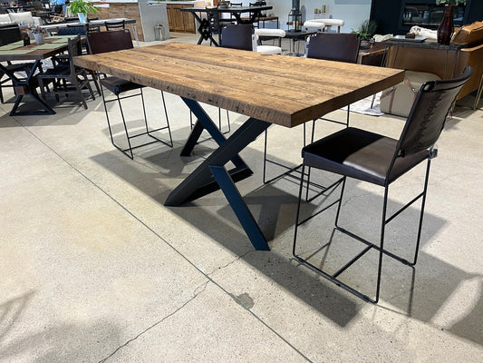 Reclaimed Wood Z Base Table