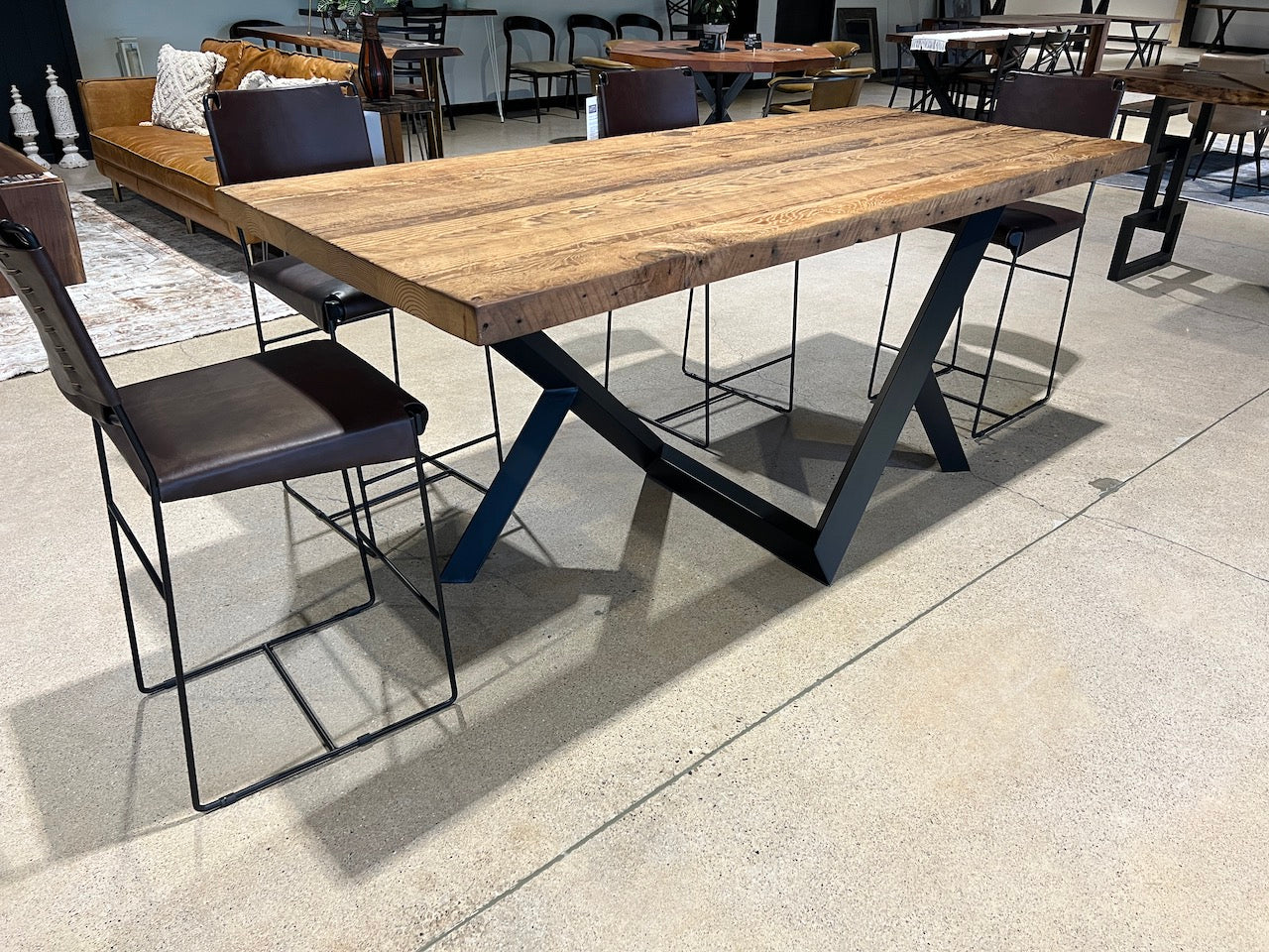 Reclaimed Wood Z Base Table