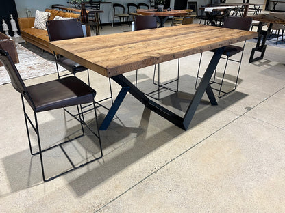 Reclaimed Wood Z Base Table