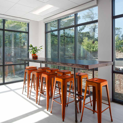 Industry High Top Table (Crossbar Base)