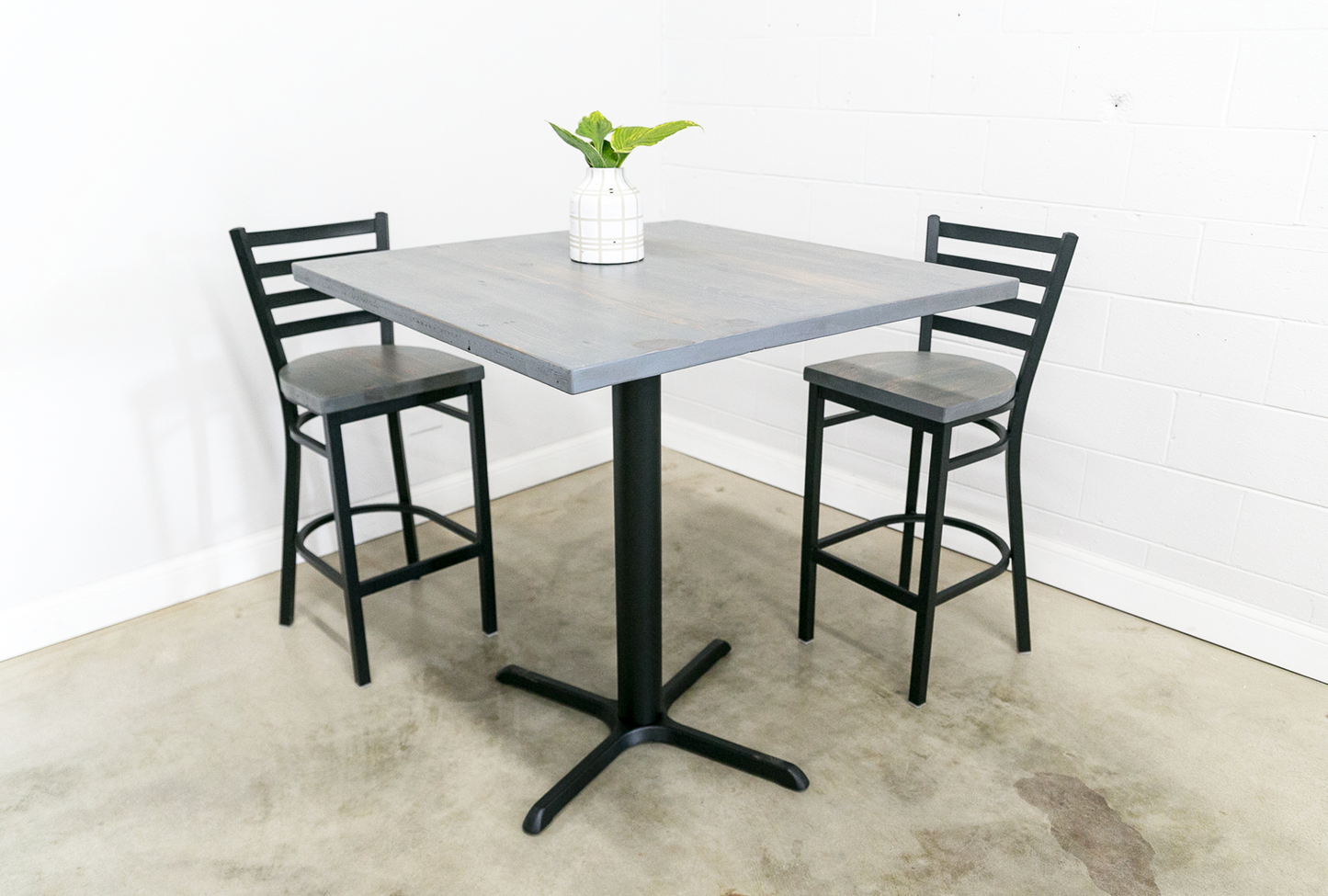 Solid Reclaimed Wood Square Table