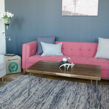Handcrafted Rustic Reclaimed Wood Coffee Table for Living Room