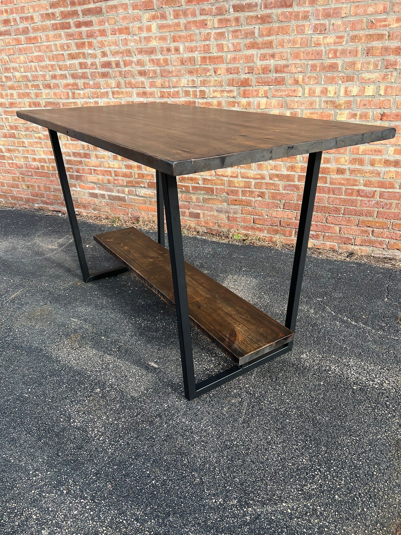 Reclaimed Wood Table w/ Foot Rest