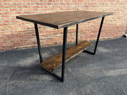 Reclaimed Wood Table w/ Foot Rest