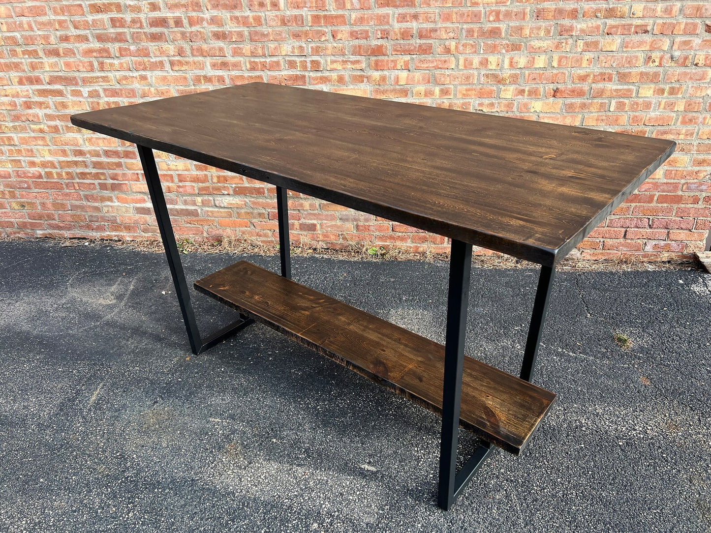 Reclaimed Wood Table w/ Foot Rest