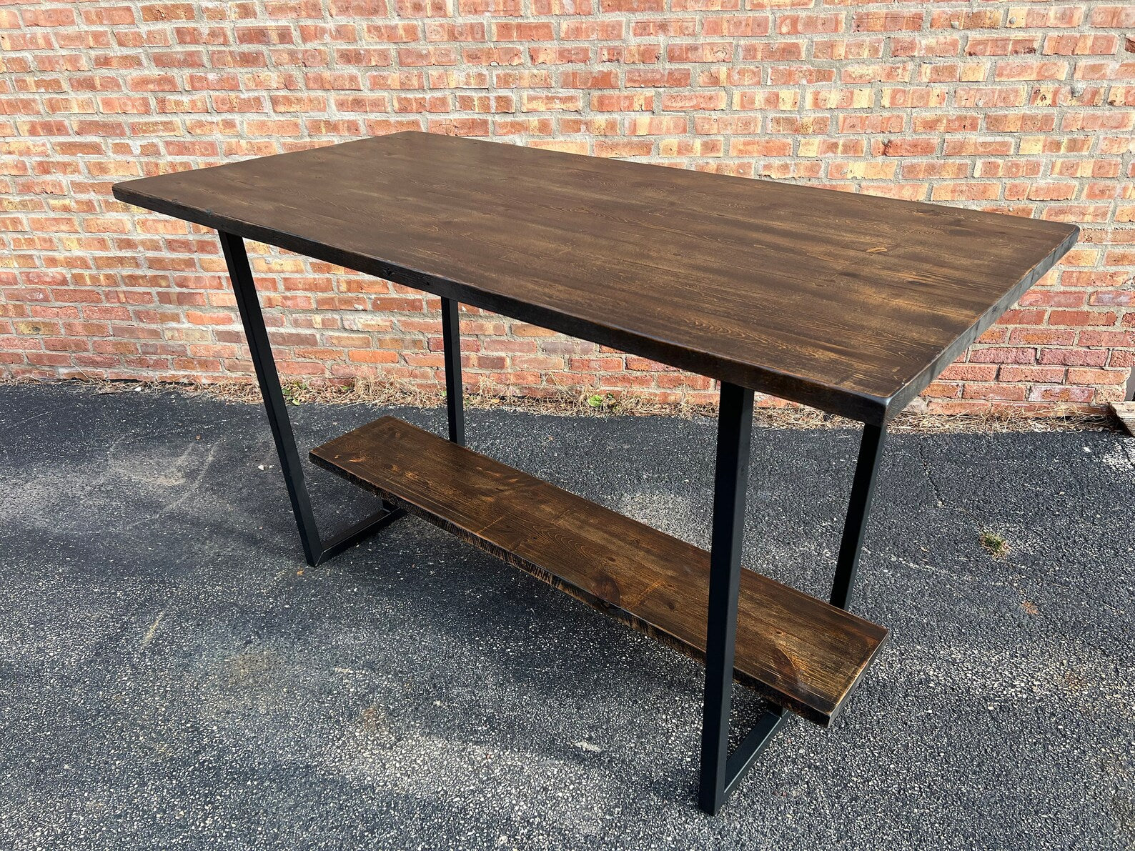 Reclaimed Wood Table w/ Foot Rest