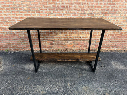 Reclaimed Wood Table w/ Foot Rest