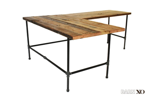 Modern Industrial L-Shaped Desk