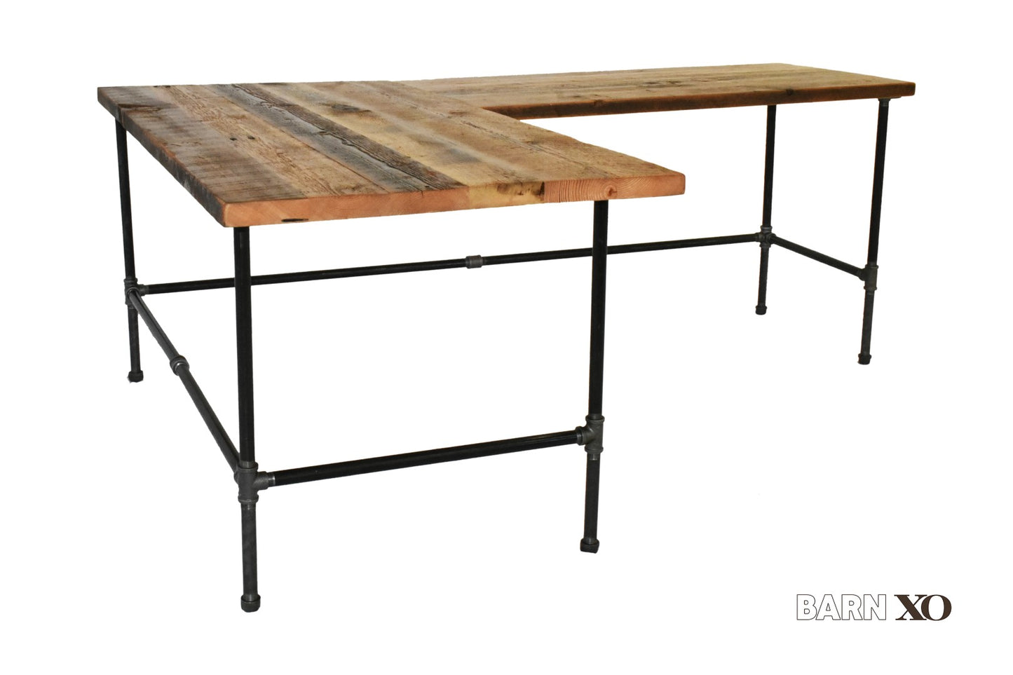 Modern Industrial L-Shaped Desk