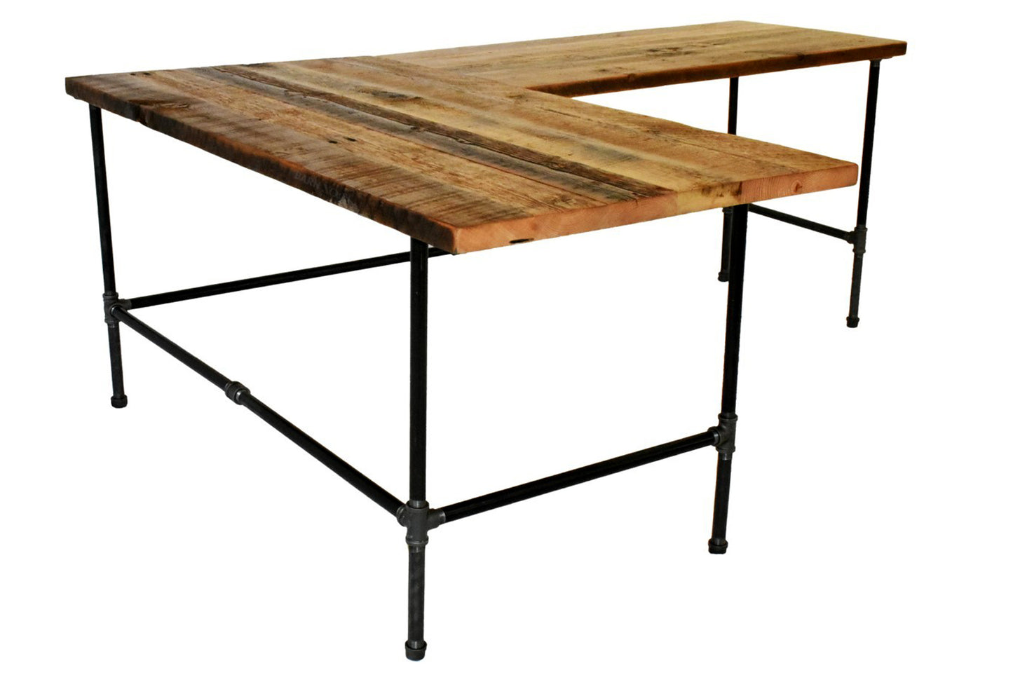 Modern Industrial L-Shaped Desk