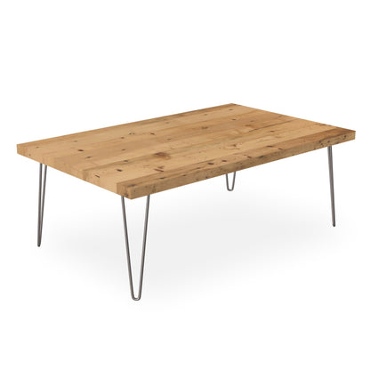 Handcrafted Rustic Reclaimed Wood Coffee Table for Living Room