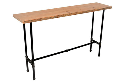 Industrial Console Table with Cross Bar