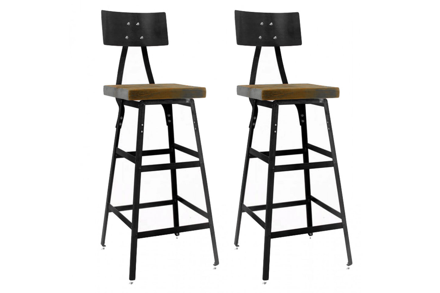 Vintage Industrial Chair / Stool (Set of 2)