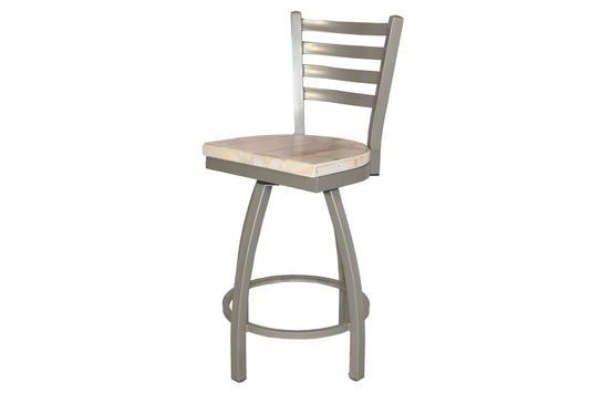 25 Inch Metal X Back Counter Chair (Gun Metal)