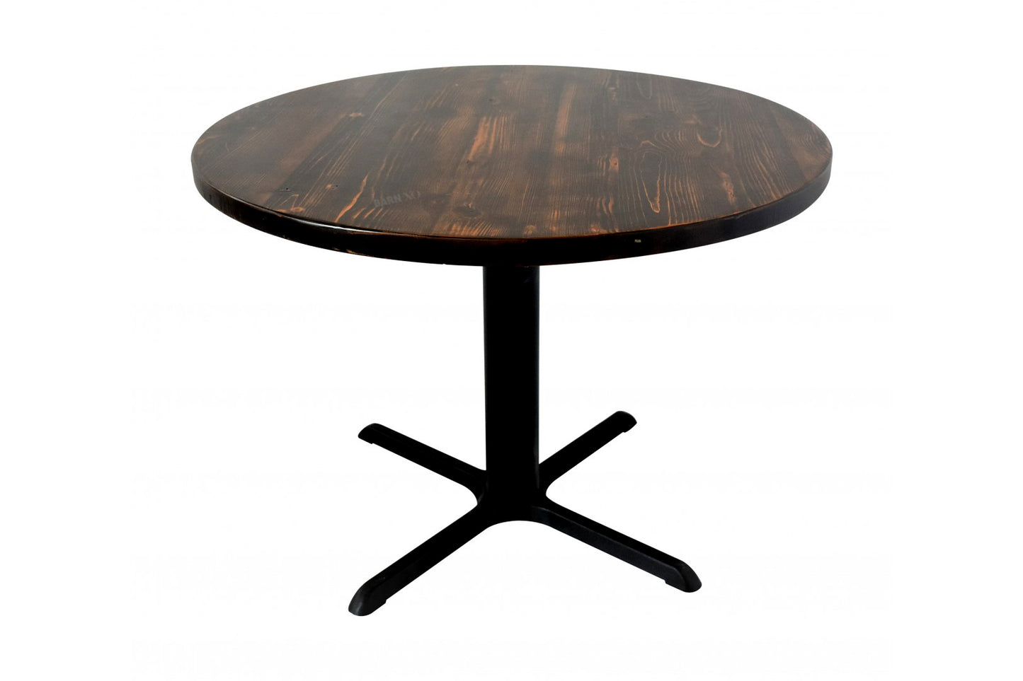 Reclaimed Wood Round Pedestal Table