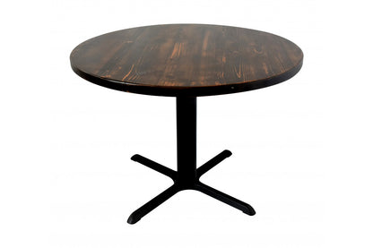 Reclaimed Wood Round Pedestal Table