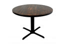Reclaimed Wood Round Pedestal Table
