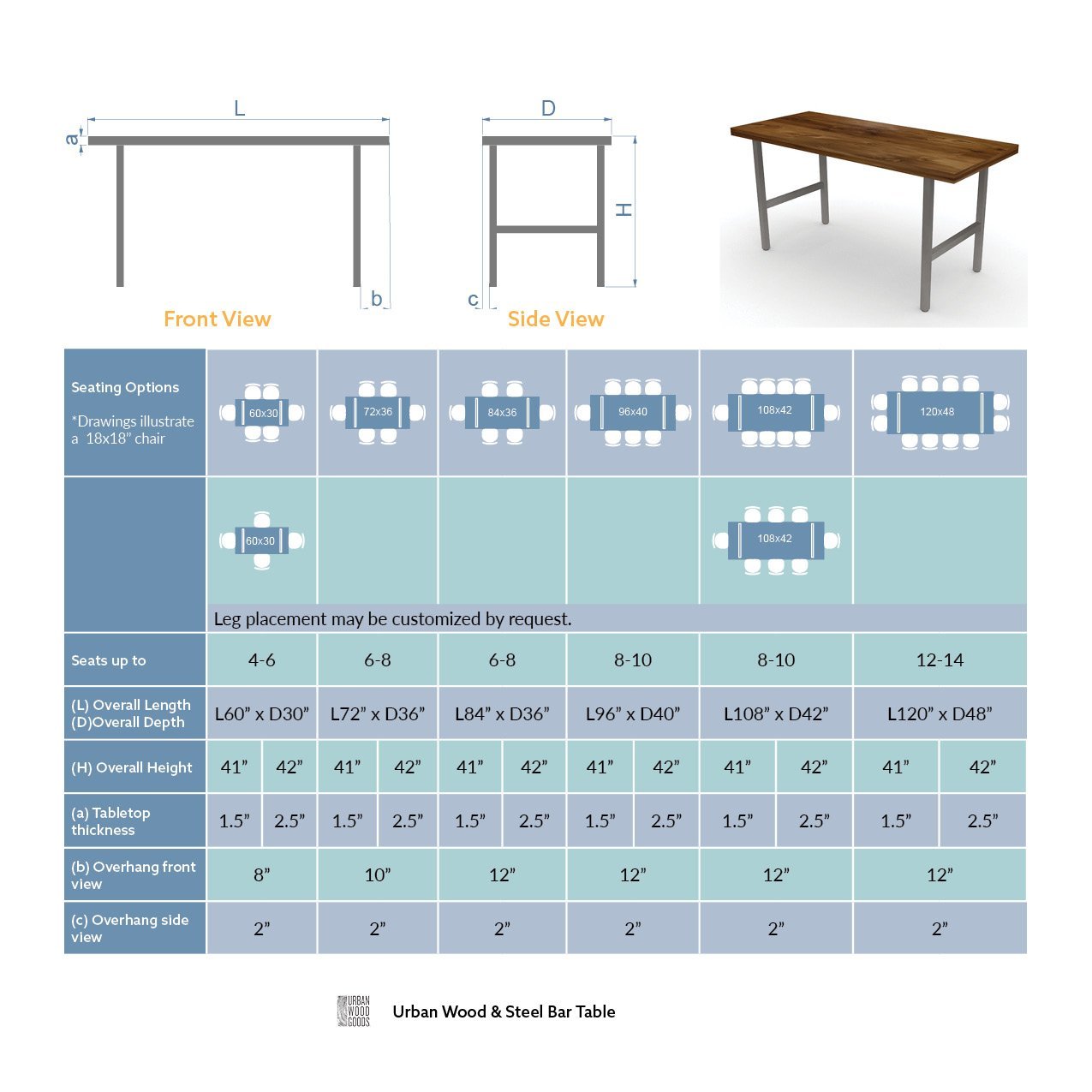 High Top Table (Steel)