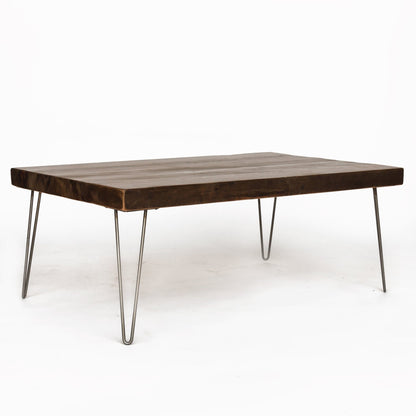 Handcrafted Rustic Reclaimed Wood Coffee Table for Living Room